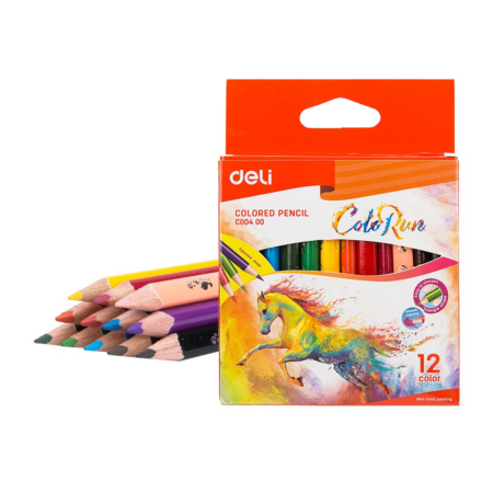 Deli Color Run 12 Half Color Pencils